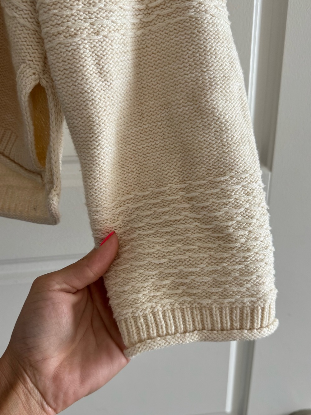 Lucky Brand Cream Hooded Knit Sweater - Picture 6 of 6